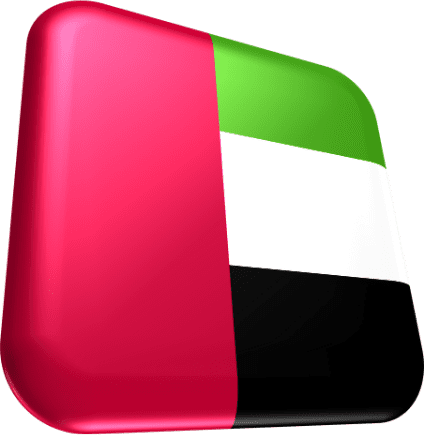 Bandeira dos Emirados Árabes Unidos.