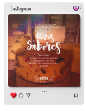 Um posts para as redes sociais da Casa Borato, destaca o novo sabor e contem um queijo recheado. fala sobre a fermentação natural dos queijos.