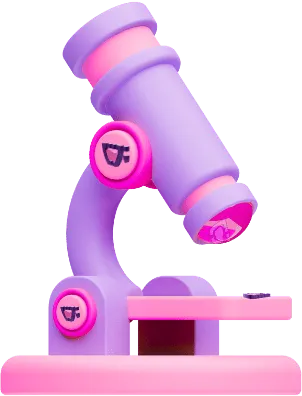 Uma maquina de exame rosa com a logo da cupcode