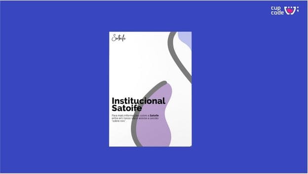 Imagem de item personalizado da Satoife com o logotipo da empresa.