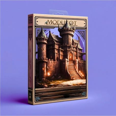 Outra variação da imagem do castelo, agora com uma iluminação mais suave e detalhes que realçam a atmosfera mágica do cenário de jogo.