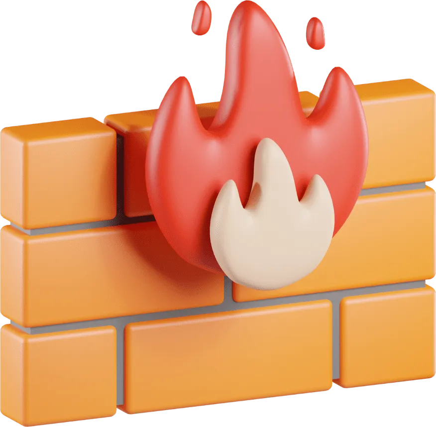 Um muro pegando fogo