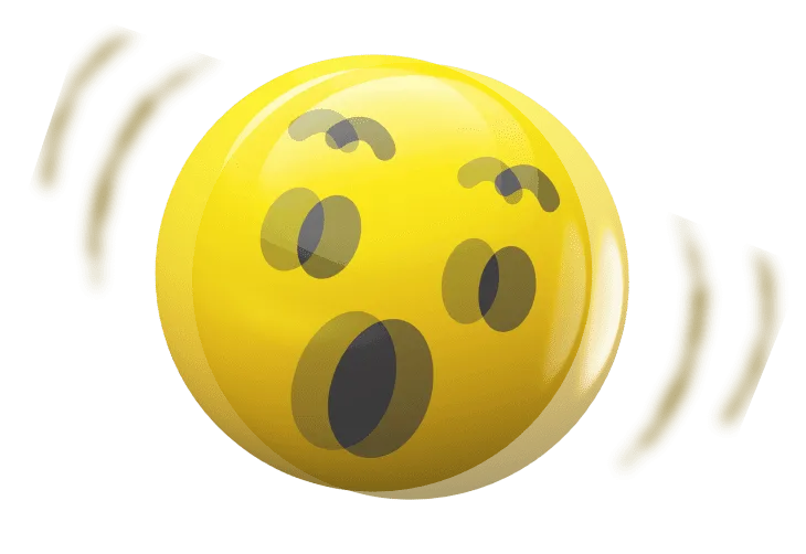 Um emoji tremendo