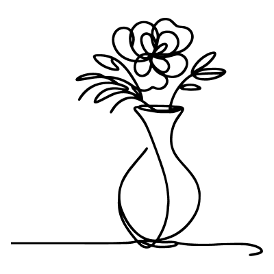 Desenho estilizado de vaso com flores representando o crescimento e o desenvolvimento de carreiras promovidos pela Satoife.

                
