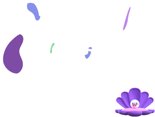Logotipo da Satoife em versão branca com tipografia cursiva elegante, detalhe gráfico verde no 'A' e toques de lilás e roxo no 'S', transmitindo originalidade e design inovador da marca.

              
