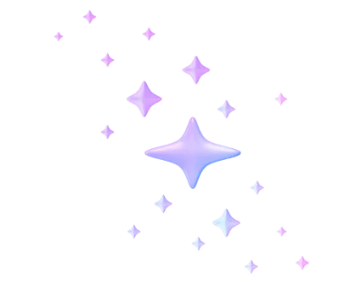 Algumas estrelas roxas