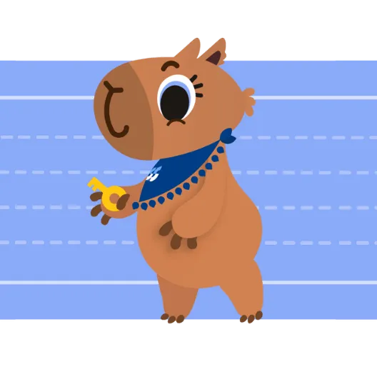 Second part of the creation process of the mascot Stella, showing the design development.