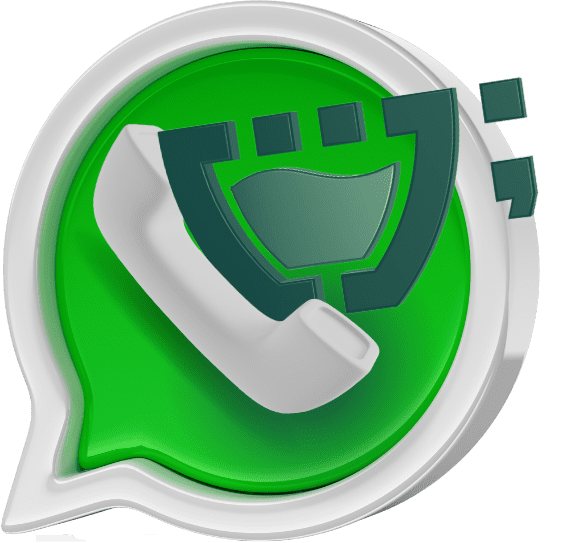 Ícone do aplicativo WhatsApp em verde e branco com o logo da Cupcode incorporado na parte superior do balão de conversa, indicando contato por WhatsApp. O ícone está em um fundo verde claro com o texto 'pelo WhatsApp' abaixo.