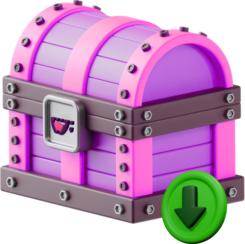 Baú rosa da Cupcode cheio de recursos