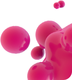 Bolhas rosas flutuando