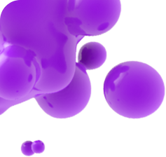 Bolhas roxa flutuando