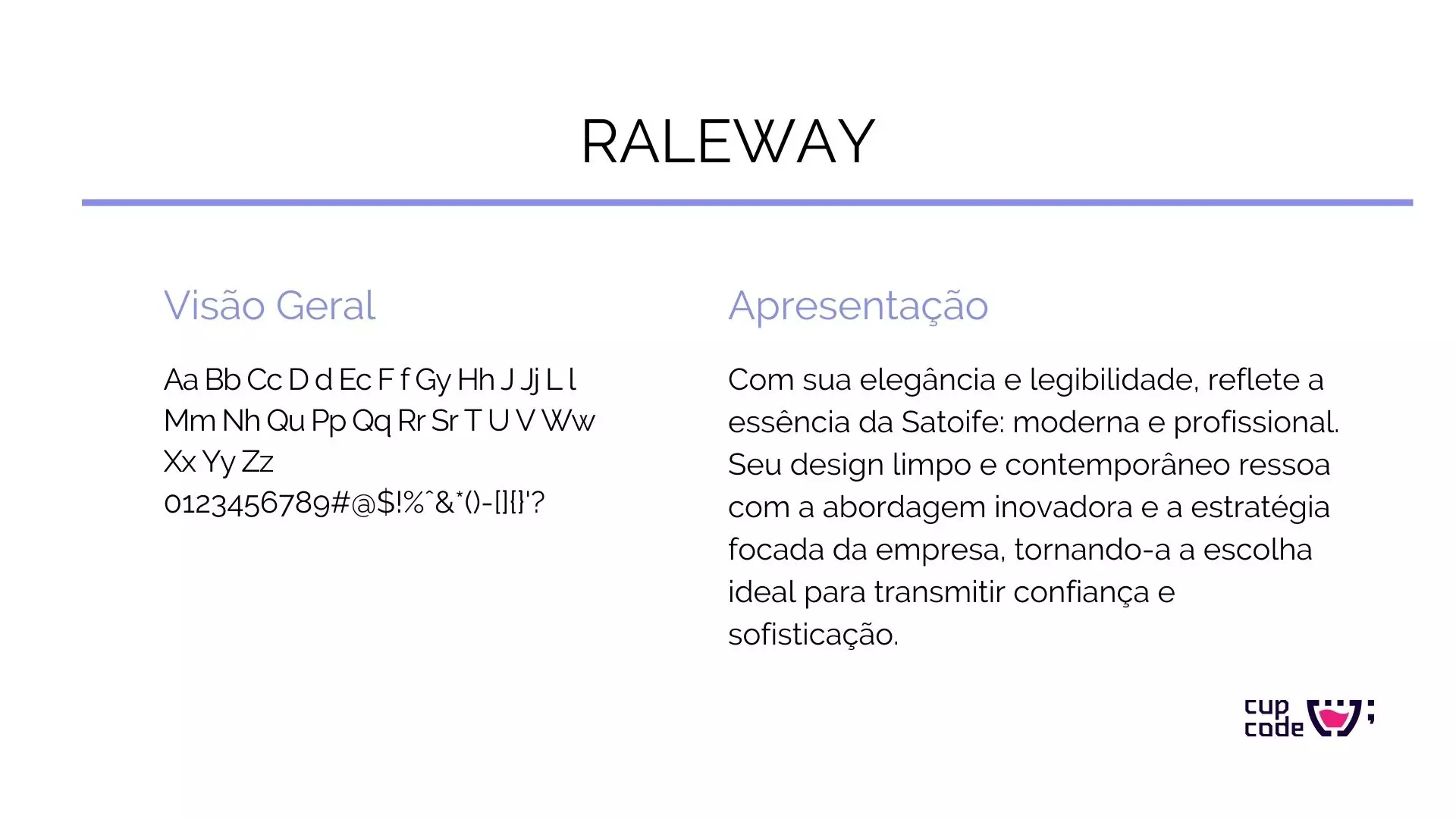 Apresentação do branding da Satoife