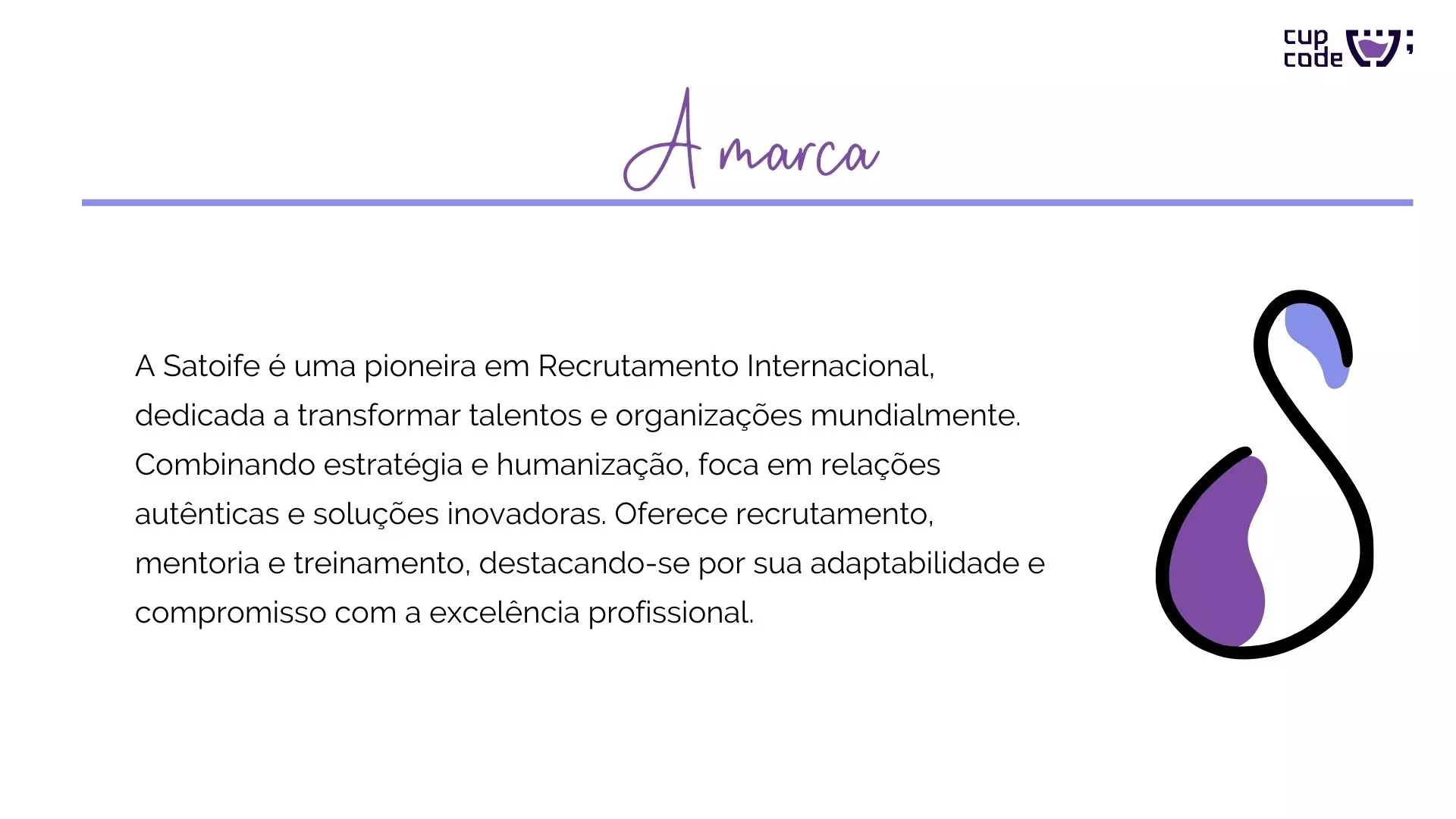 Apresentação do branding da Satoife