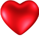 Coração vermelho