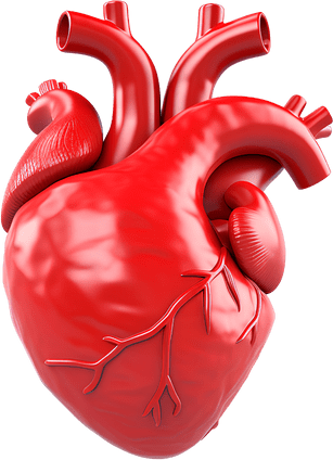 Um coração vermelho