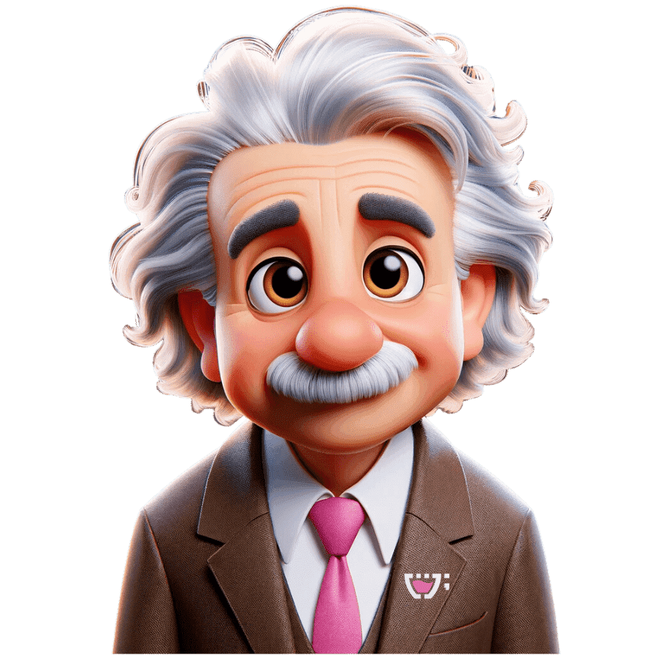 Um velhinho com uma terno com a logo da cupcode