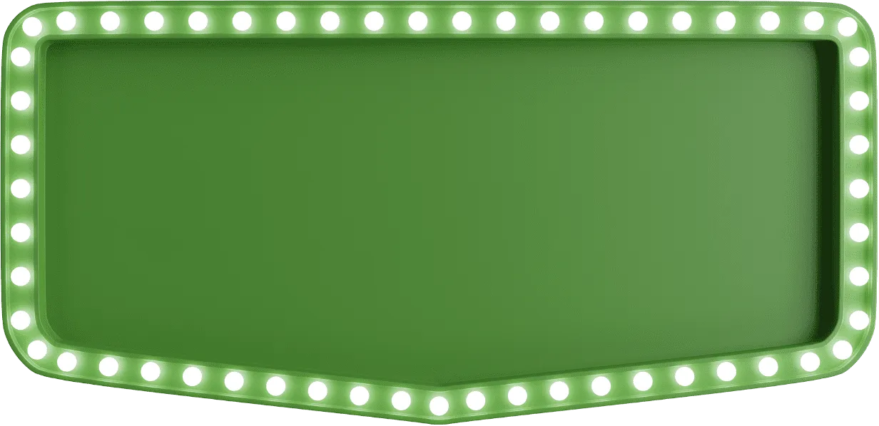 Um fundo verde com luzes brancas