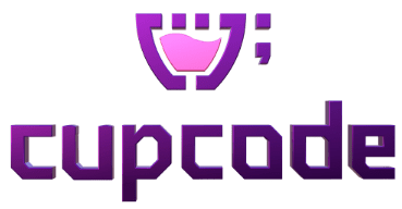 Logotipo da Cupcode com texto abaixo