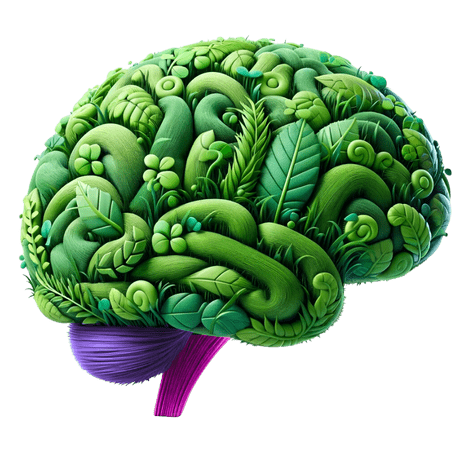 Ícone de um cérebro representando a educação ambiental