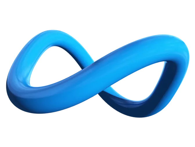 Logo azul do meta ads