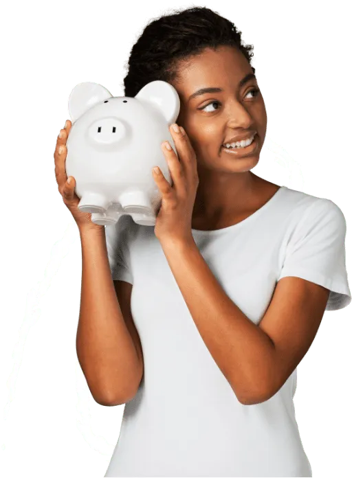 Mulher com porquinho