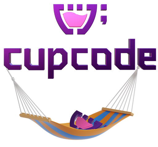 Uma rede embaixo do logotipo da Cupcode