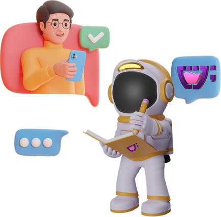 Imagem representando a relação cliente-empresa