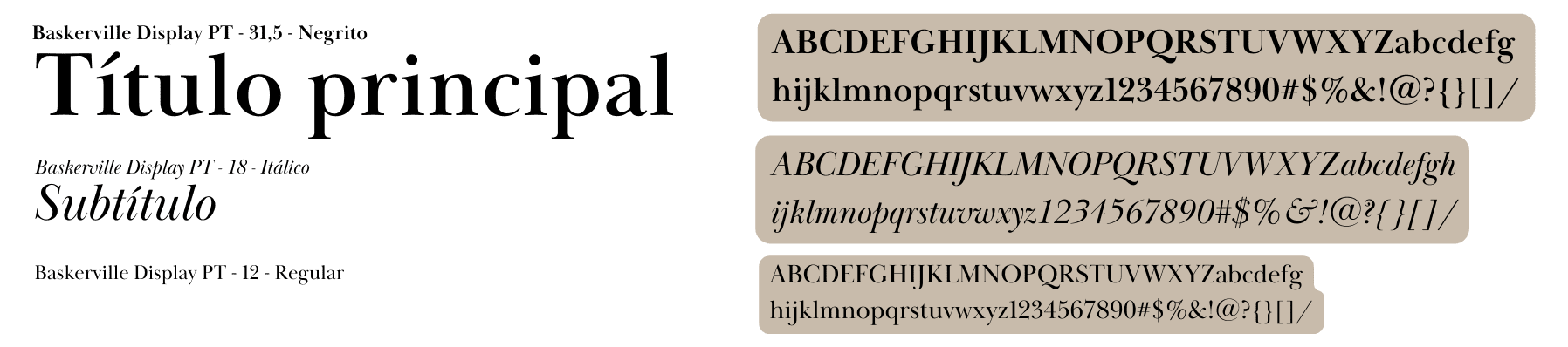 Tipografia da casa borato