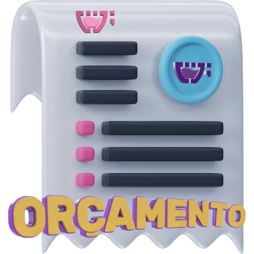 um ícone de um orçamento online